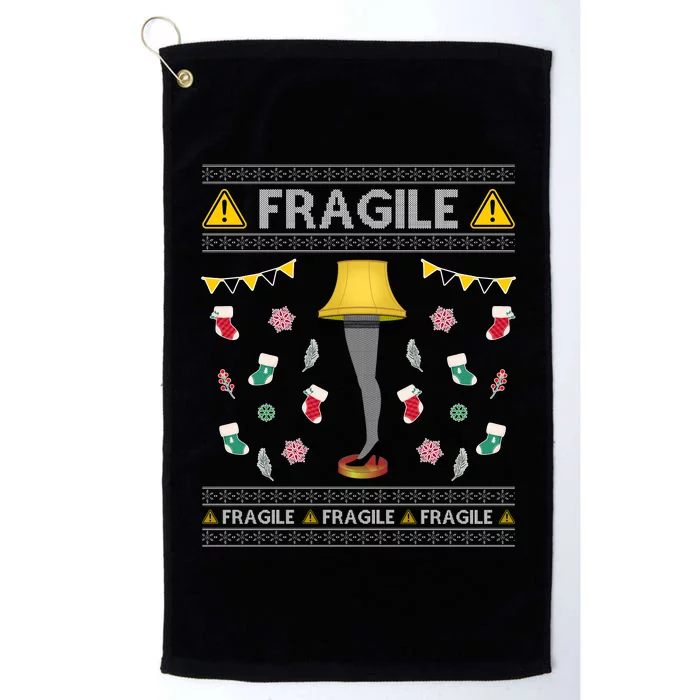 Wild Bobby Fragile Leg Lamp Christmas Story Funny Ugly Platinum Collection Golf Towel