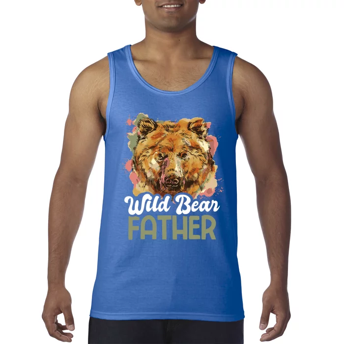 Wild Bear Father For Father's Day Gift Tank Top