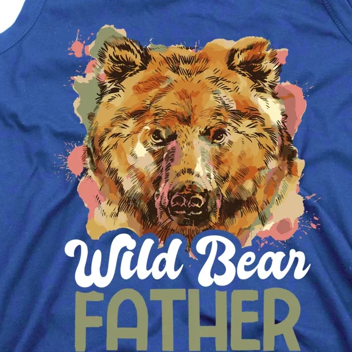 Wild Bear Father For Father's Day Gift Tank Top