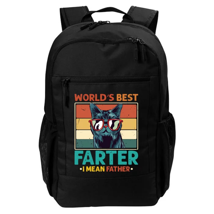 Worlds Best Farter I Mean Father Best Cat Dad Ever Daily Commute Backpack