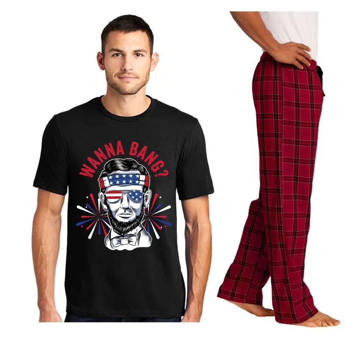 Wanna Bang? Fireworks Director Lincoln Gift Pajama Set