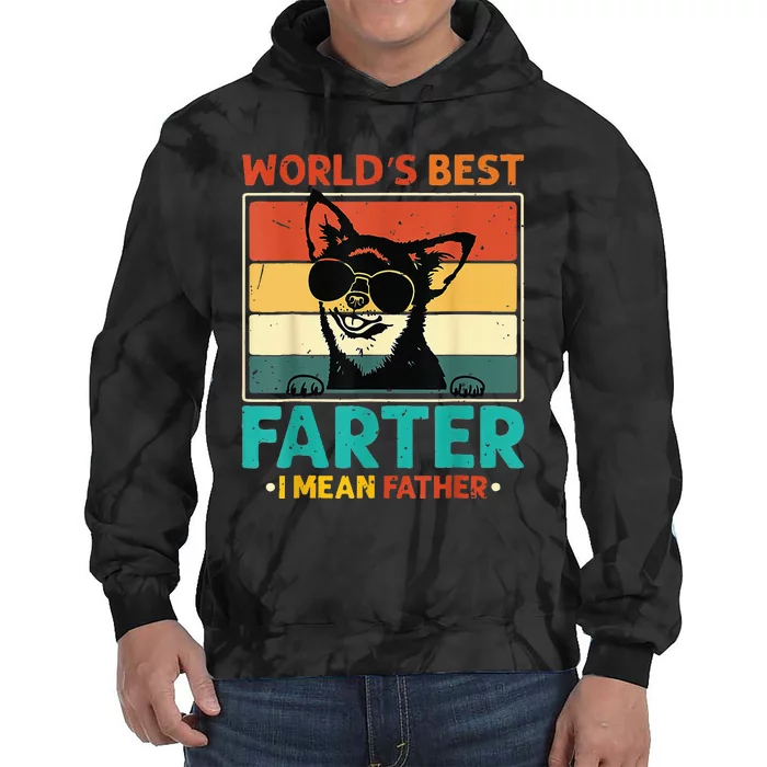 World's Best Farter I Mean Father Dog Dad Tie Dye Hoodie