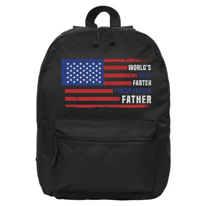 World's Best Farter I Mean Father Funny Gift For Dad T 16 in Basic Backpack