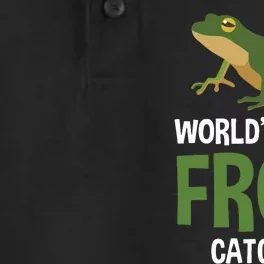 World's Best Frog Catcher Gift Frog Hunter Dry Zone Grid Performance Polo