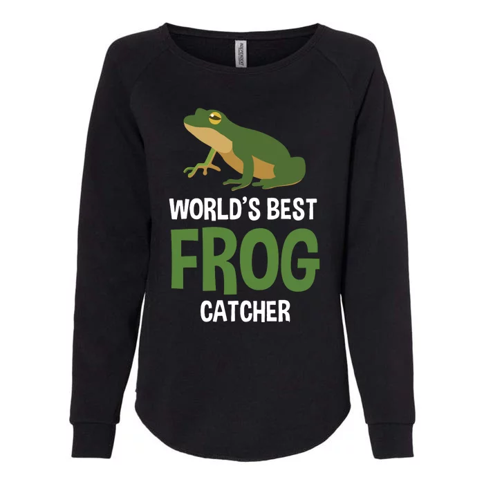 World's Best Frog Catcher Gift Frog Hunter Womens California Wash Sweatshirt