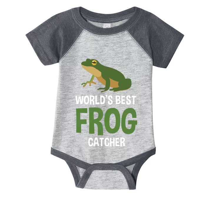 World's Best Frog Catcher Gift Frog Hunter Infant Baby Jersey Bodysuit