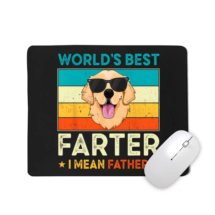 Worlds Best Farter I Mean Father Best Dad Ever Cool Dog Dad Gift Mousepad