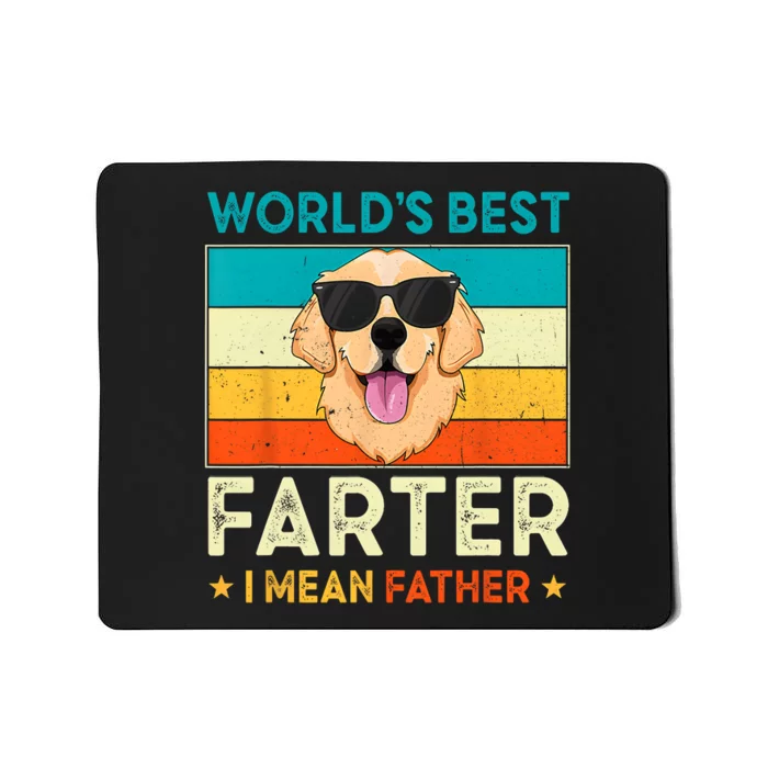 Worlds Best Farter I Mean Father Best Dad Ever Cool Dog Dad Gift Mousepad