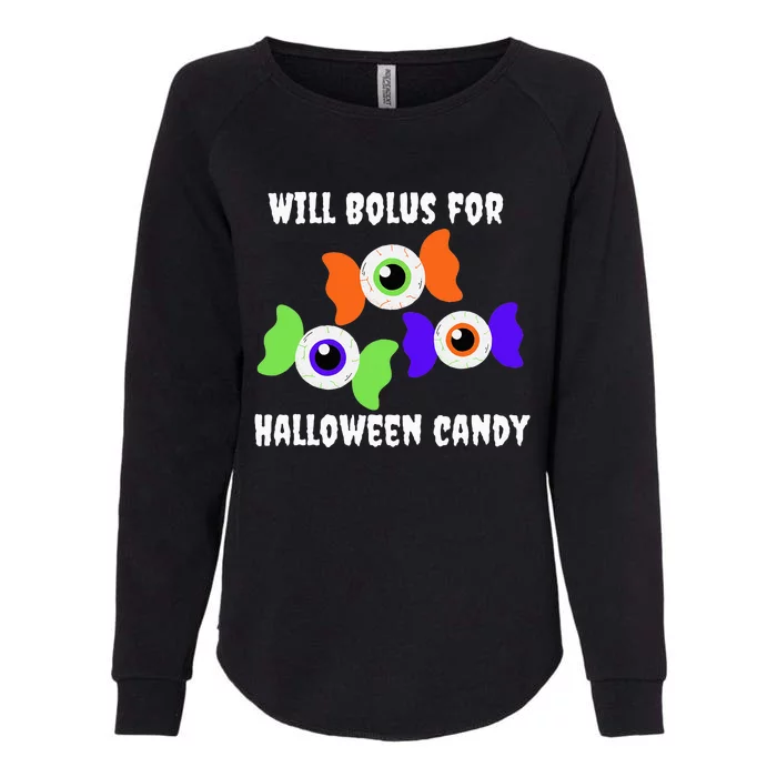 Will Bolus for Halloween Candy Type 1 Diabetes Womens California Wash Sweatshirt