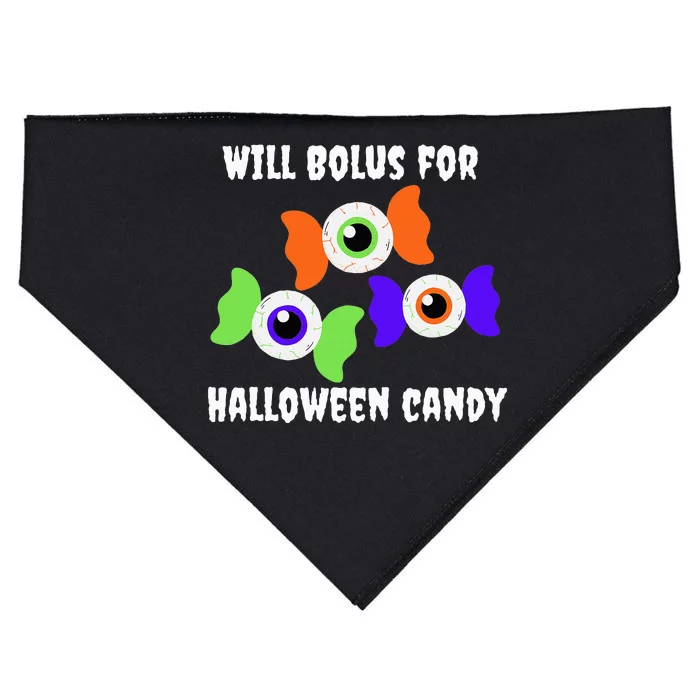 Will Bolus for Halloween Candy Type 1 Diabetes USA-Made Doggie Bandana