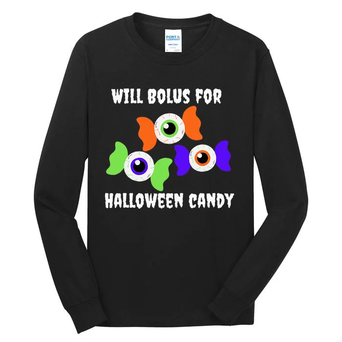 Will Bolus for Halloween Candy Type 1 Diabetes Tall Long Sleeve T-Shirt