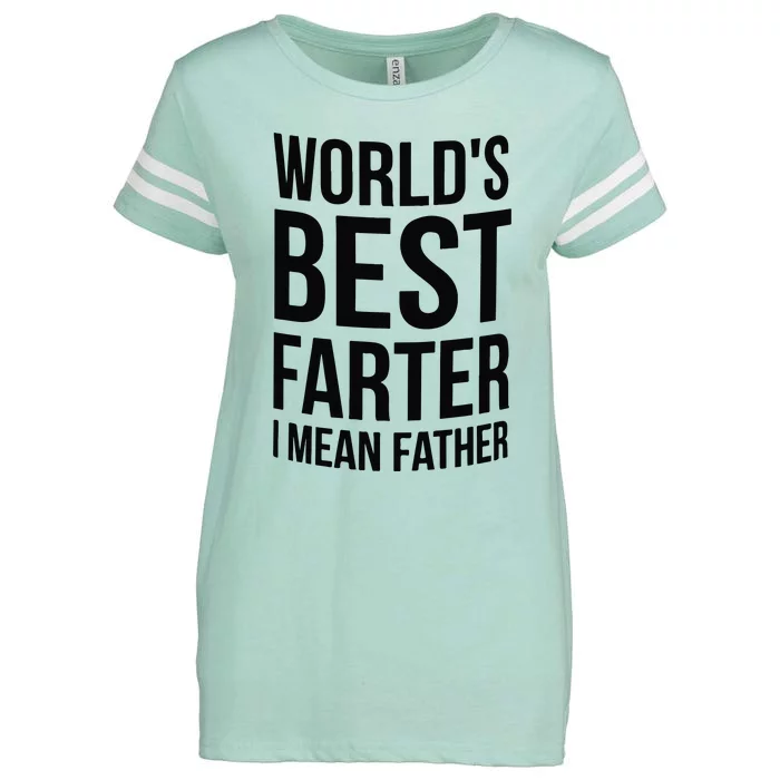 Worlds Best Father Enza Ladies Jersey Football T-Shirt