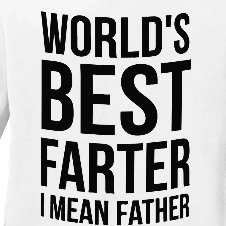 Worlds Best Father Ladies Long Sleeve Shirt