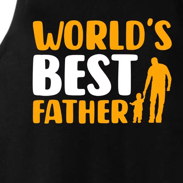 WorldS Best Father Ladies Tri-Blend Wicking Tank