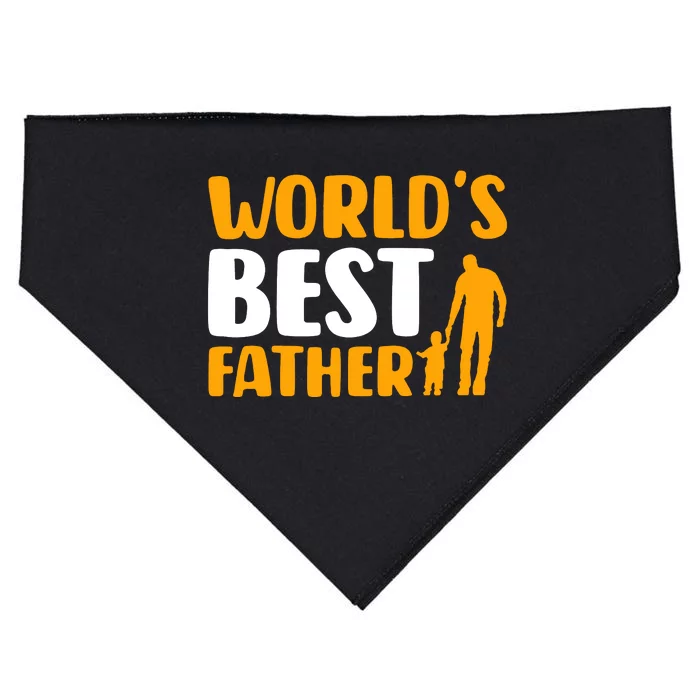 WorldS Best Father USA-Made Doggie Bandana