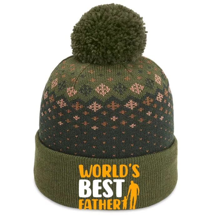 WorldS Best Father The Baniff Cuffed Pom Beanie