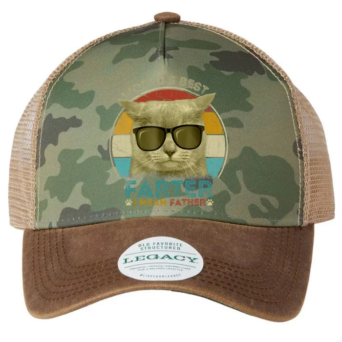 Worlds Best Farter I Mean Father Best Cat Dad Ever Legacy Tie Dye Trucker Hat