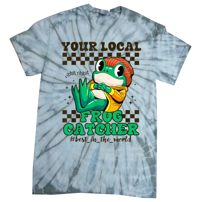 Worlds Best Frog Catcher For Funny Frogs Tie-Dye T-Shirt