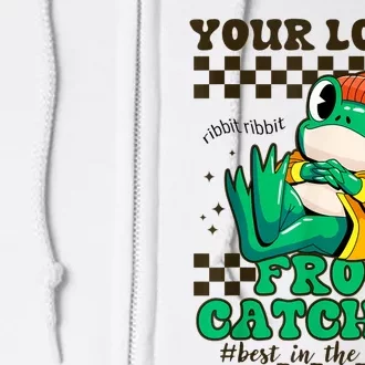 Worlds Best Frog Catcher For Funny Frogs Full Zip Hoodie