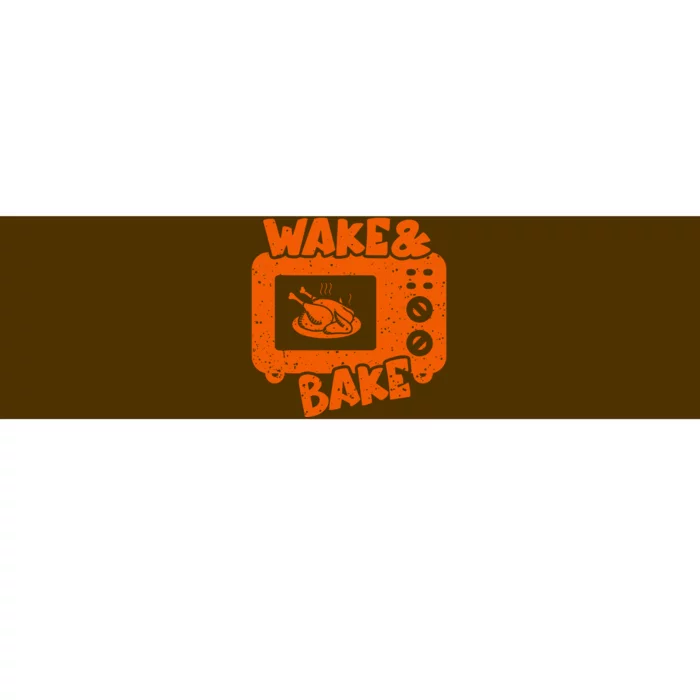 Wake & Bake Feast Meal Dinner Chef Bumper Sticker