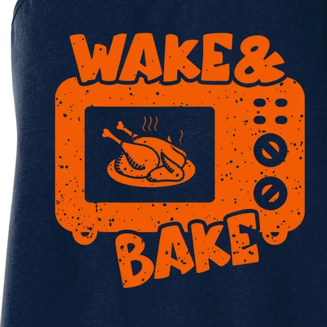 Wake & Bake Feast Meal Dinner Chef Women's Racerback Tank