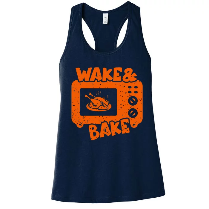 Wake & Bake Feast Meal Dinner Chef Women's Racerback Tank