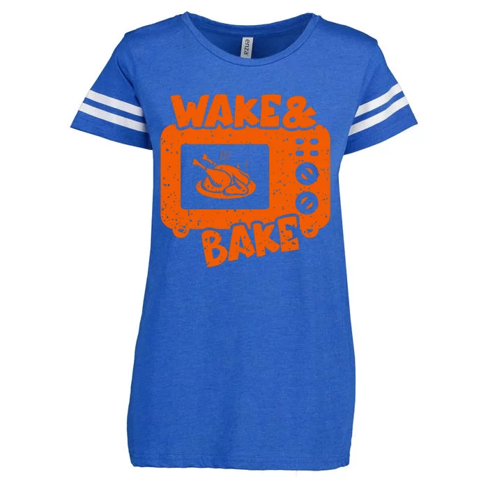 Wake & Bake Feast Meal Dinner Chef Enza Ladies Jersey Football T-Shirt