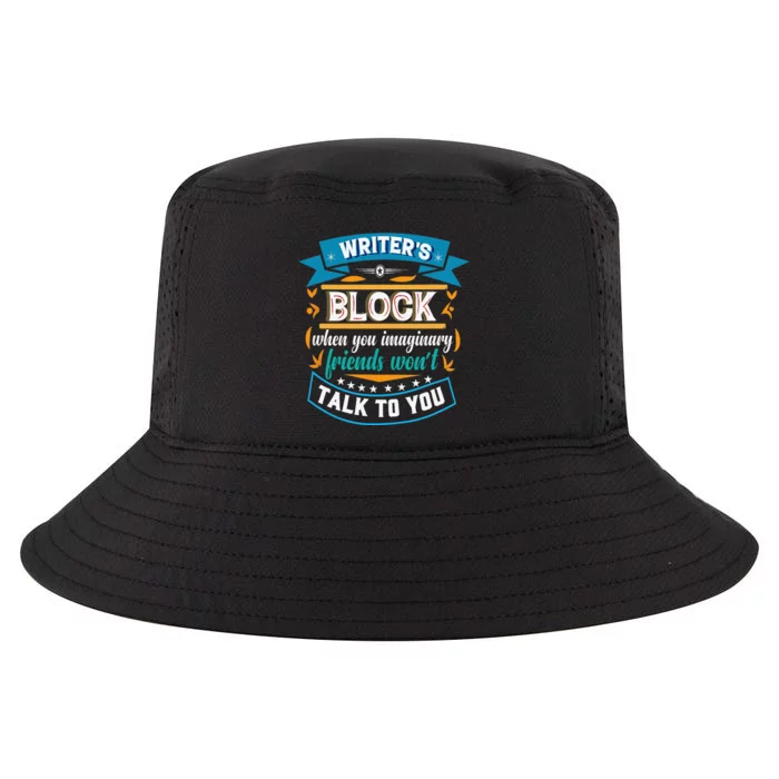 Writer's Block Funny Gift for Authors Poets Playwrights Cool Comfort Performance Bucket Hat