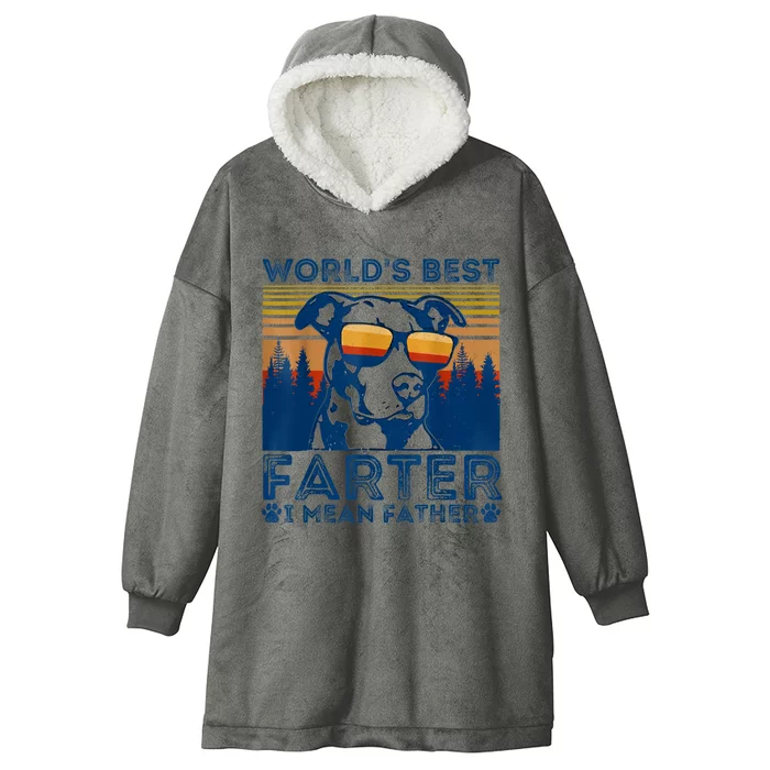 Worlds Best Farter I Mean Father Best Dad Ever Cool Dog Hooded Wearable Blanket