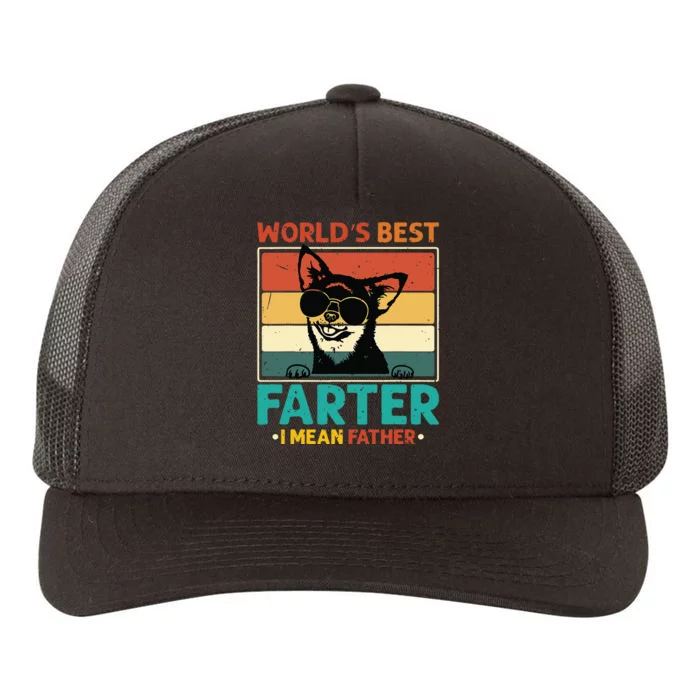 Worlds Best Farter I Mean Father Best Dad Ever Cool Dog Yupoong Adult 5-Panel Trucker Hat