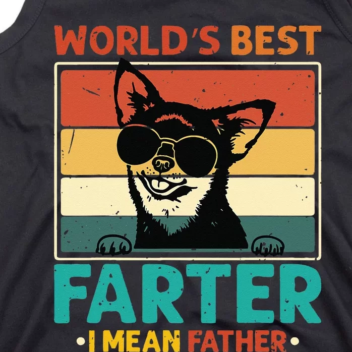 Worlds Best Farter I Mean Father Best Dad Ever Cool Dog Tank Top