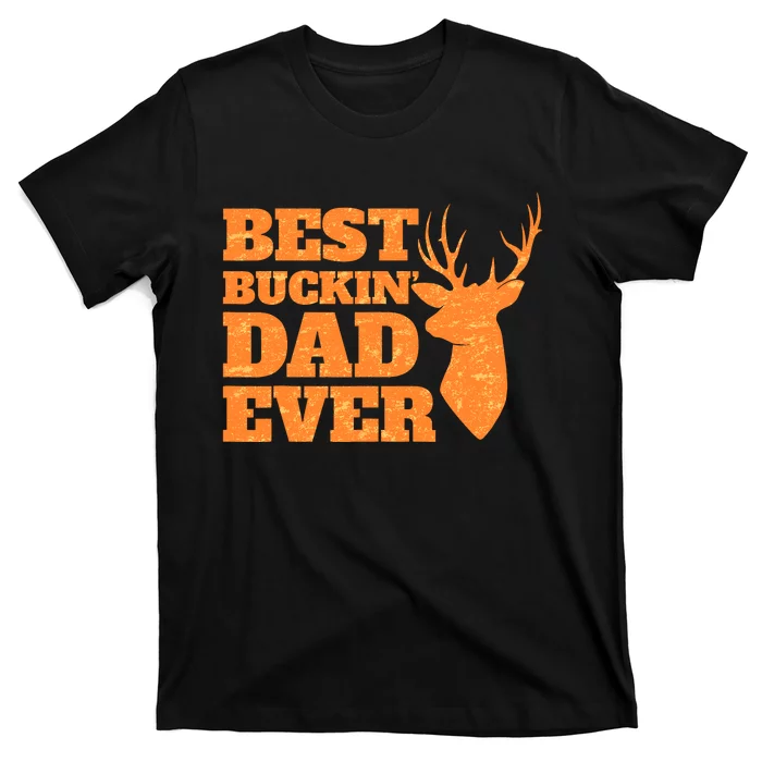 Whitetail Buck Funny Deer Hunting Seasons Best Dad Ever T-Shirt