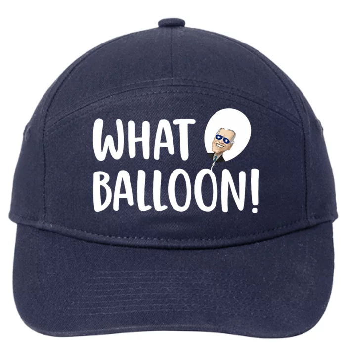 What Balloon Funny Joe Biden Chinese Spy Balloon 7-Panel Snapback Hat