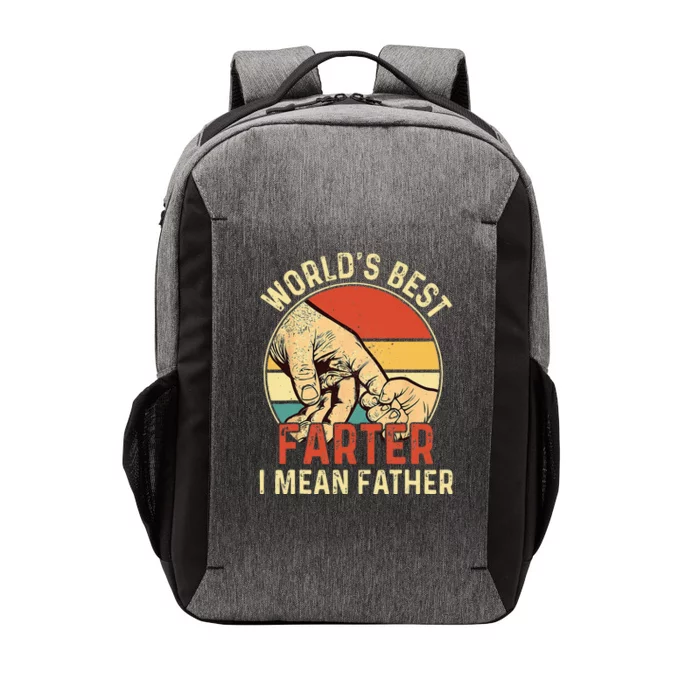 Worlds Best Farter I Mean Father Day Dad Day Gift Funny Vector Backpack