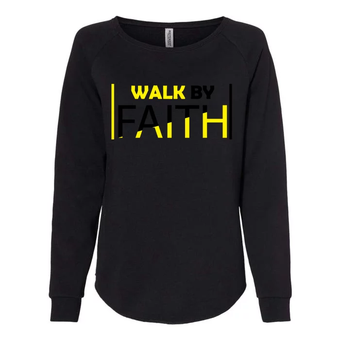 Walk By Faith Womens California Wash Sweatshirt