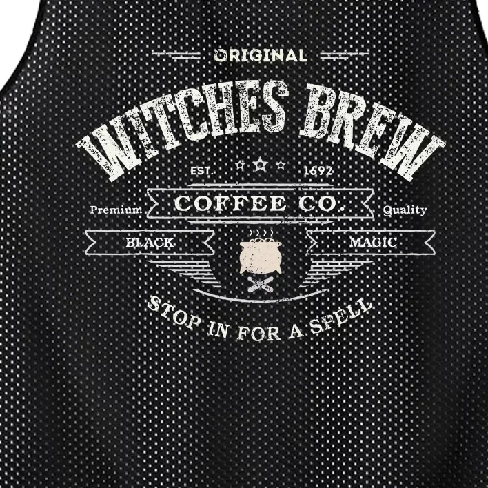 Witches Brew Funny 1692 Coffee Company Black Magic Co Mesh Reversible Basketball Jersey Tank