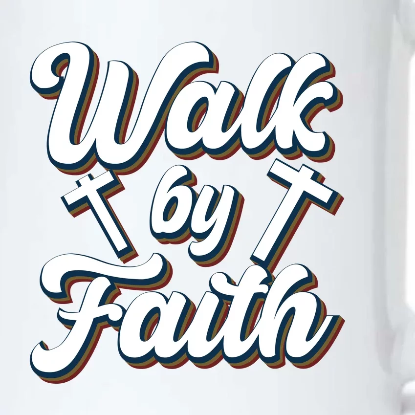 Walk By Faith T Black Color Changing Mug