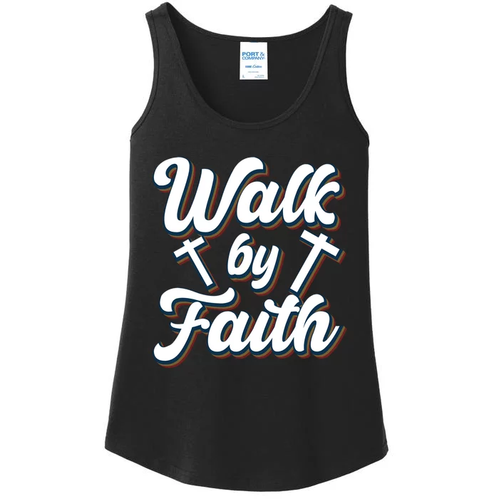 Walk By Faith T Ladies Essential Tank