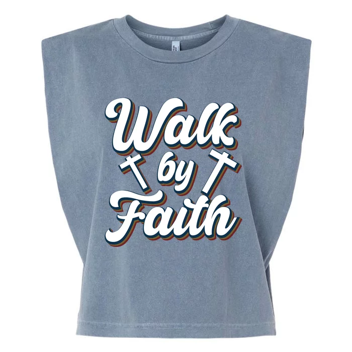 Walk By Faith T Garment-Dyed Women's Muscle Tee