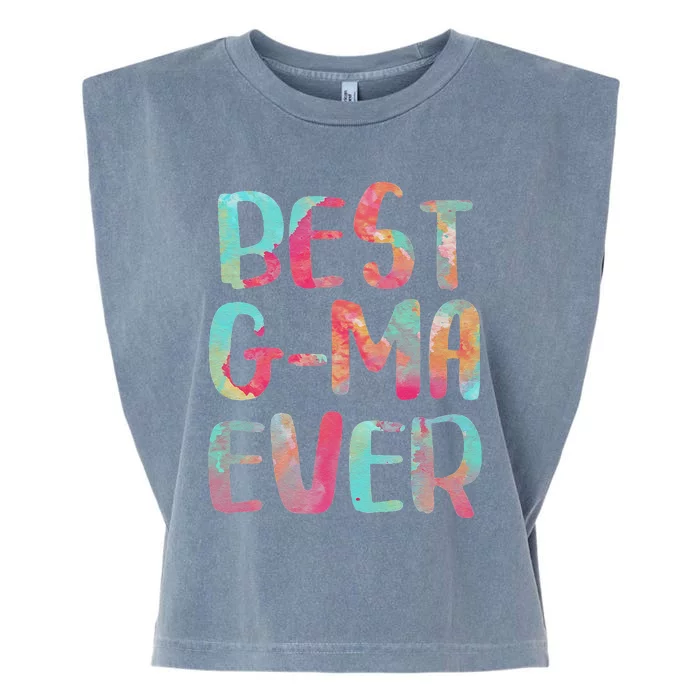 Womens Best GMa Ever Mother's Day Garment-Dyed Women's Muscle Tee