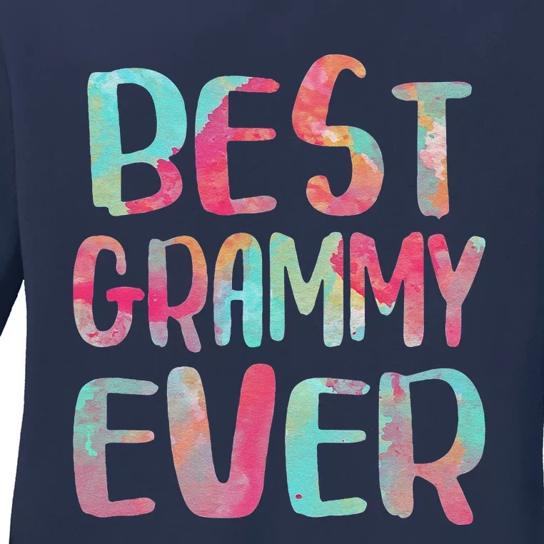 Womens Best Grammy Ever Mother's Day Ladies Long Sleeve Shirt