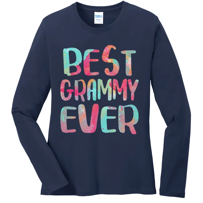 Womens Best Grammy Ever Mother's Day Ladies Long Sleeve Shirt