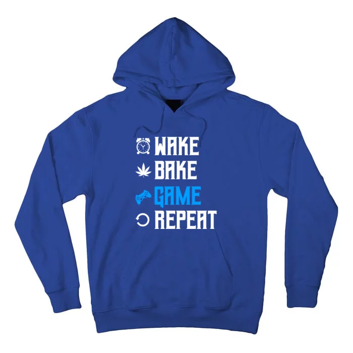 Wake Bake Game Repeat Gift Tall Hoodie