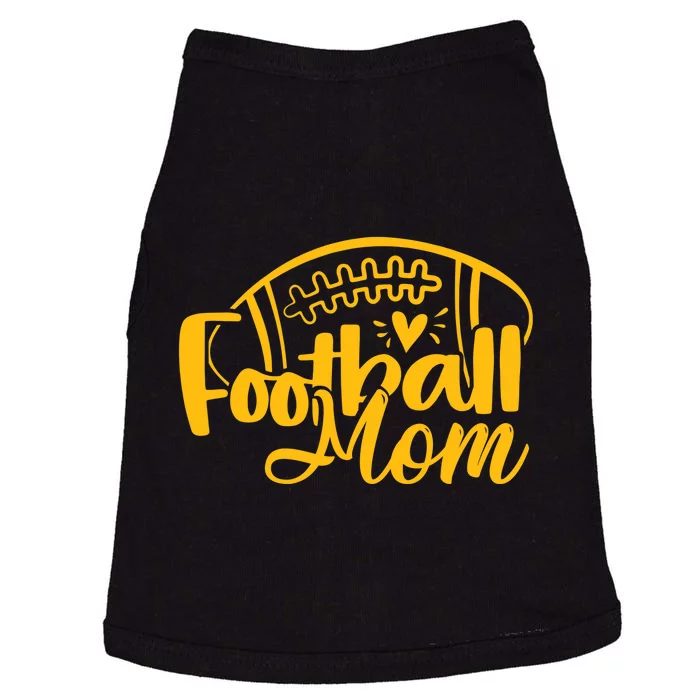 Wo Black Gold Football Mom Wo Football Mother Doggie Tank