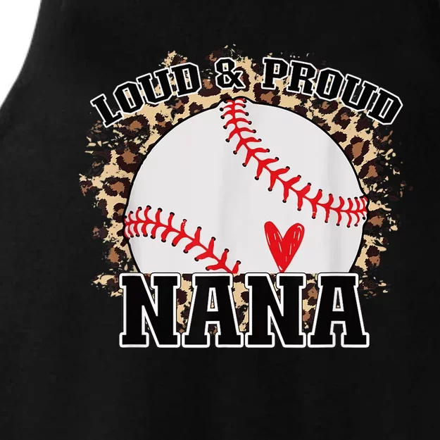 Wo Baseball Grandma aunt Mama Matching Baseball nana, Mother's Day Ladies Tri-Blend Wicking Tank