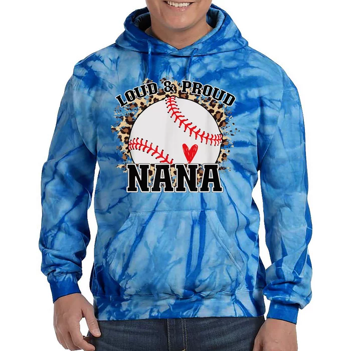 Wo Baseball Grandma aunt Mama Matching Baseball nana, Mother's Day Tie Dye Hoodie