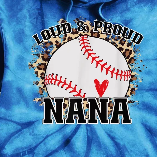 Wo Baseball Grandma aunt Mama Matching Baseball nana, Mother's Day Tie Dye Hoodie