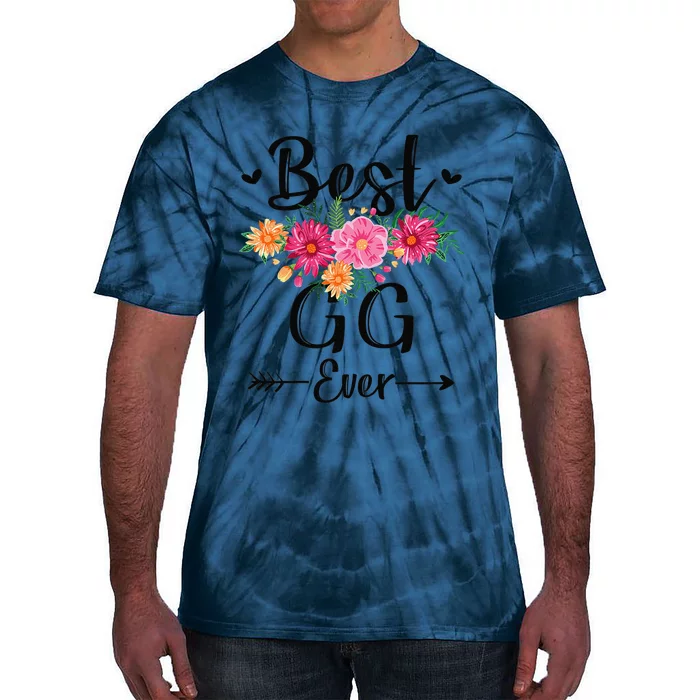 Womens Best GG Ever Mother's Day Grandma Tie-Dye T-Shirt