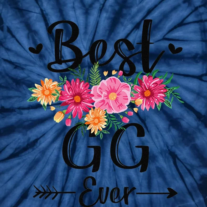 Womens Best GG Ever Mother's Day Grandma Tie-Dye T-Shirt