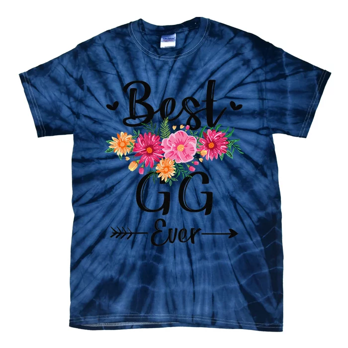 Womens Best GG Ever Mother's Day Grandma Tie-Dye T-Shirt